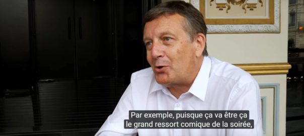 Image fixe présentant le Directeur de l'opéra de Lyon